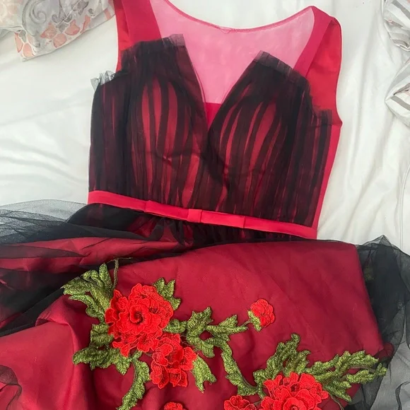 strapless open back dress Sherri Hill Corset Prom Dress 55920 Black/Royal / 0 main image 1